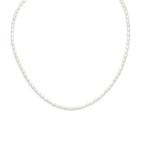 13" 2" 14/20 Gold Filled Cultured Freshwater Rice Pearl Necklace