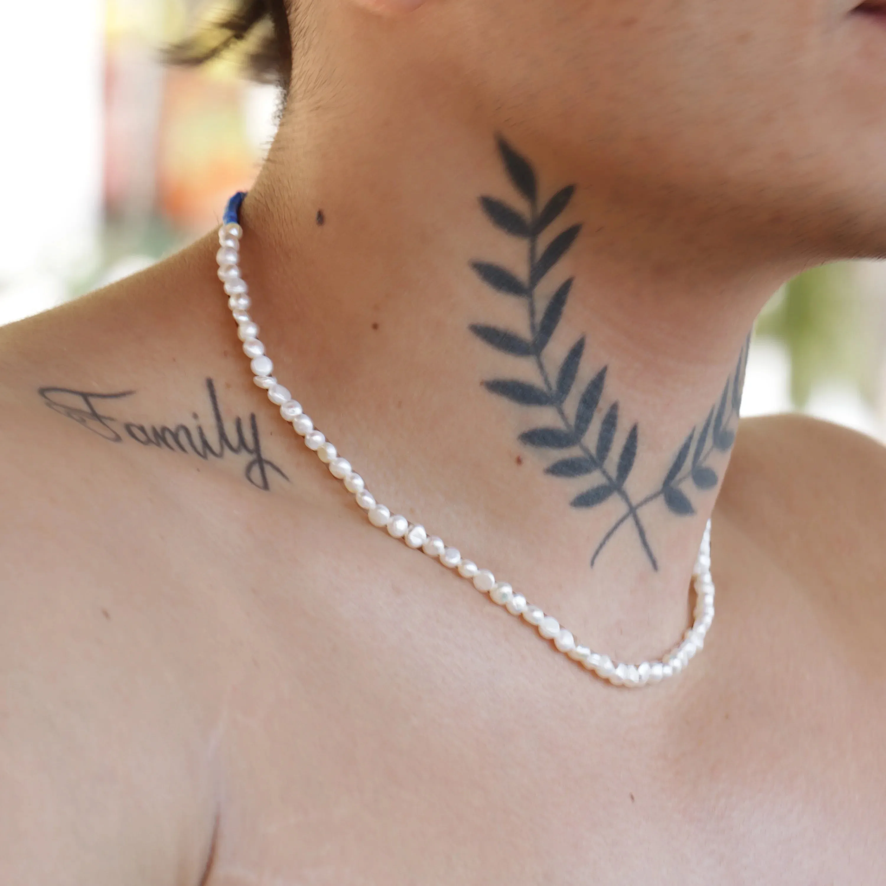 Adrián Natural Freshwater Pearl Choker