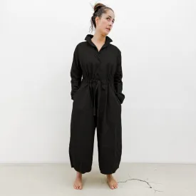Album Di Famiglia Woman Cargo Jumpsuit CC Black