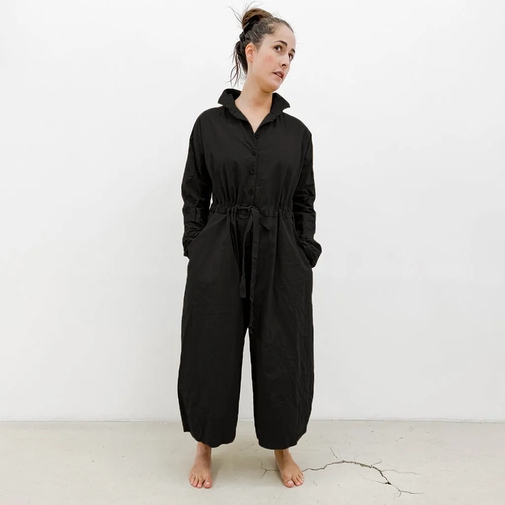 Album Di Famiglia Woman Cargo Jumpsuit CC Black