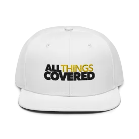 All Things Covered Podcast Logo Embroidered Flat Bill Hat