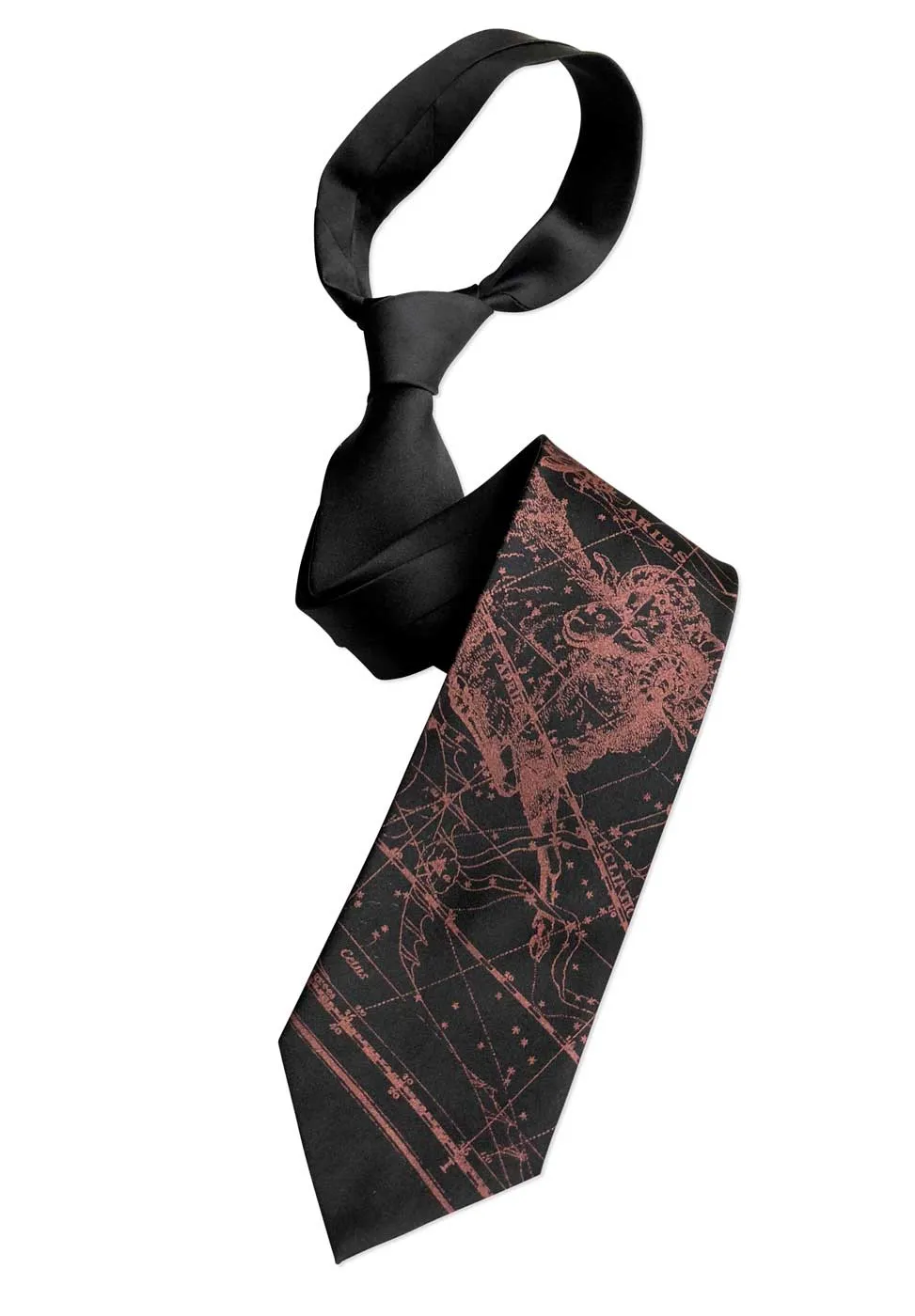 Aries Necktie, Zodiac Constellation Star Chart Tie