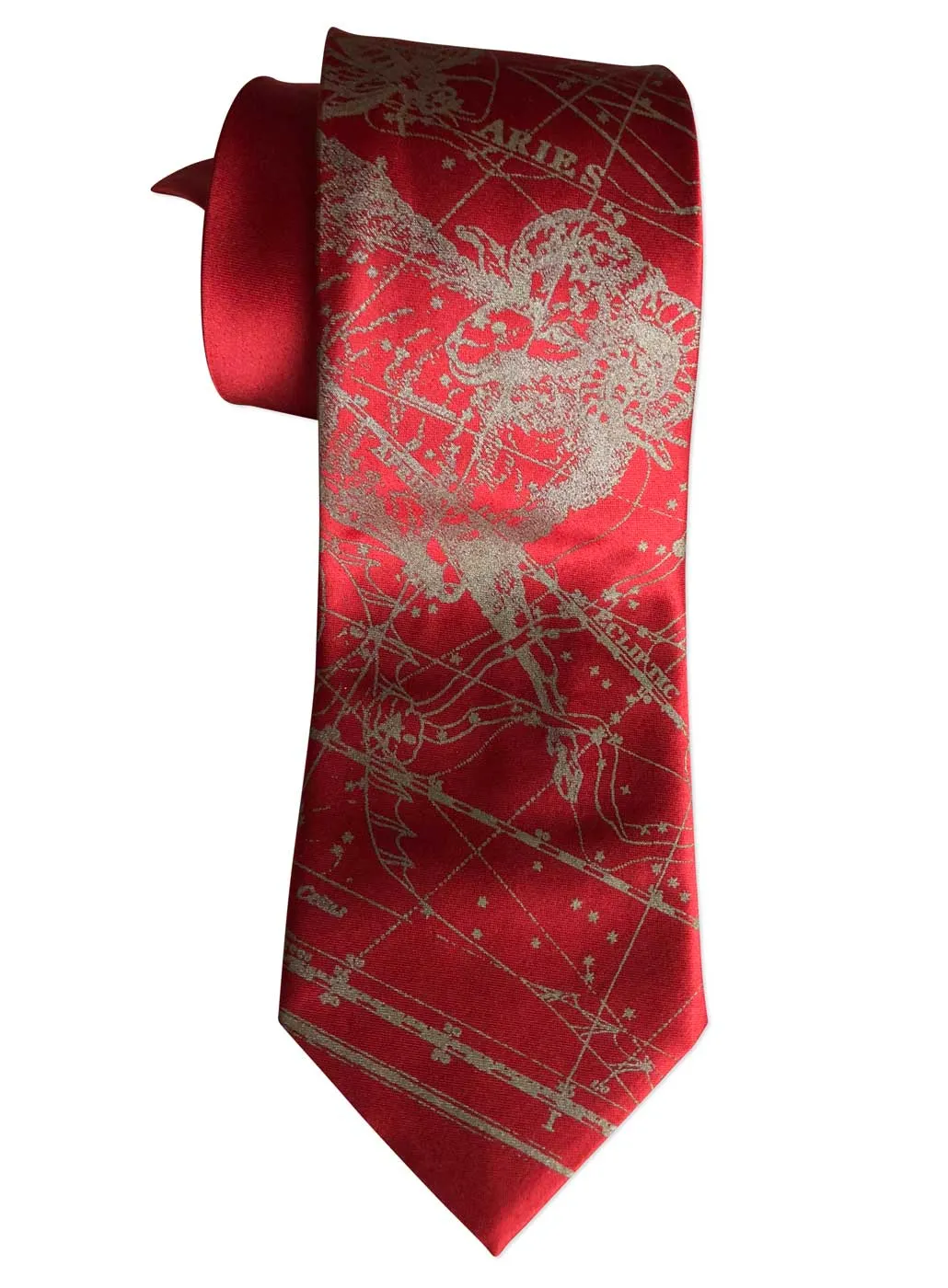 Aries Necktie, Zodiac Constellation Star Chart Tie