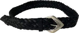 Ba&sh Black Bergamo Leather Belt UK XS/S