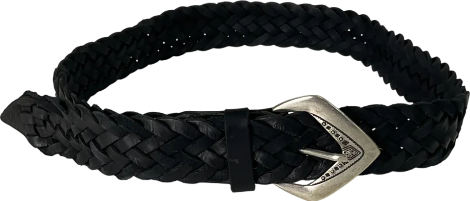 Ba&sh Black Bergamo Leather Belt UK XS/S