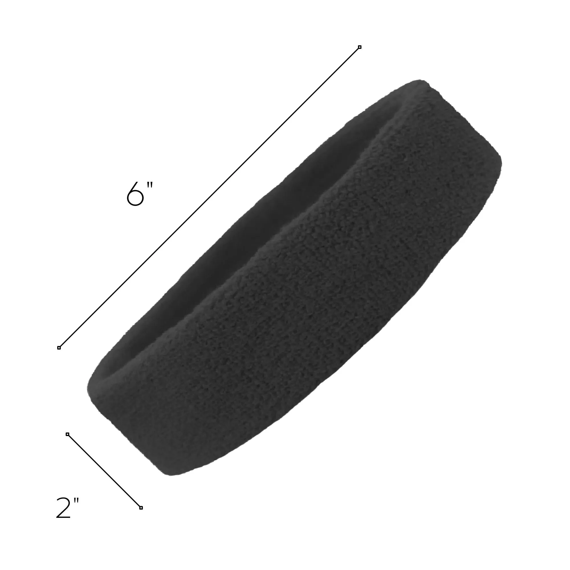 Basic Head Sweatbands - 4 Pack