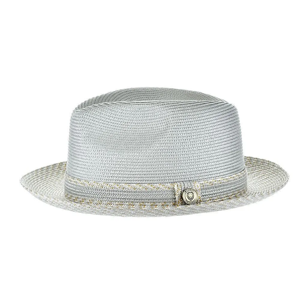 Bruno Capelo Madison Two-Tone Straw Fedora