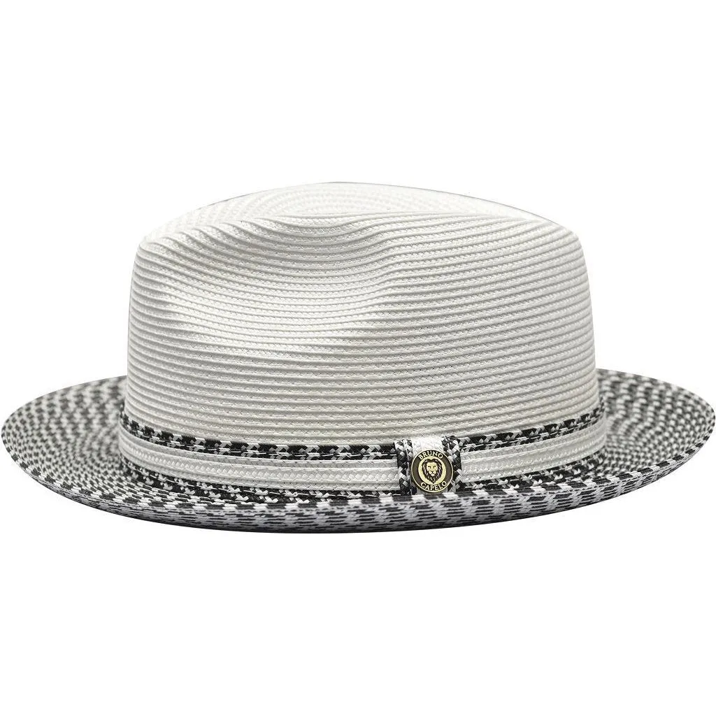 Bruno Capelo Madison Two-Tone Straw Fedora