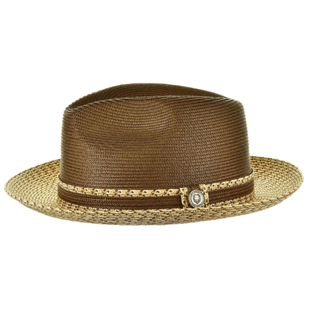Bruno Capelo Madison Two-Tone Straw Fedora