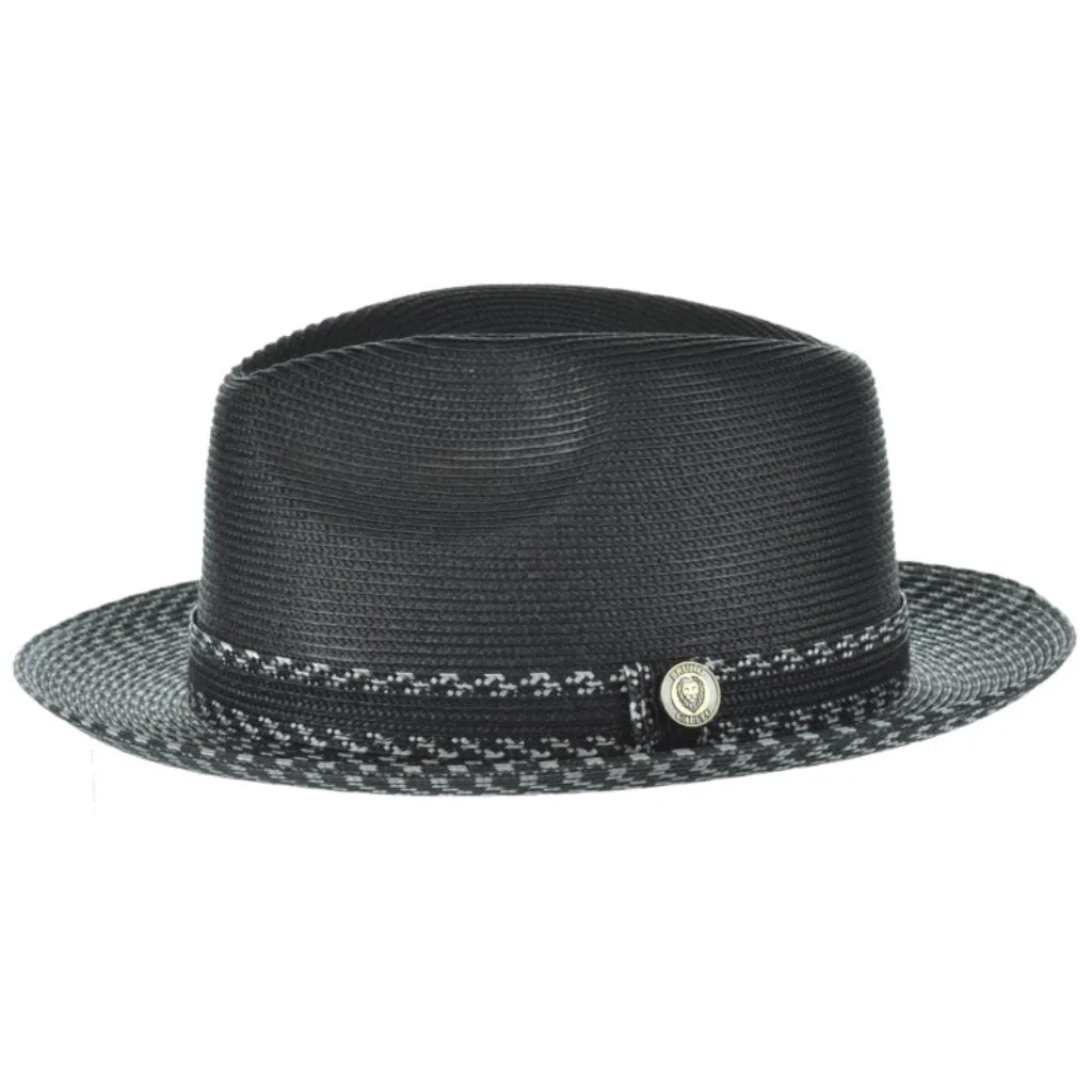 Bruno Capelo Madison Two-Tone Straw Fedora