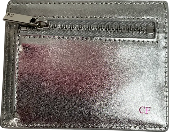 Charles & Keith Carli Metallic Leather Multi-slot Card Holder One Size