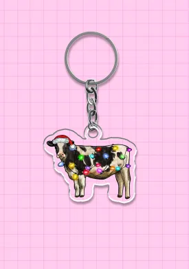 Christmas Cow 1Pc Y2K Keychain Cherrykitten