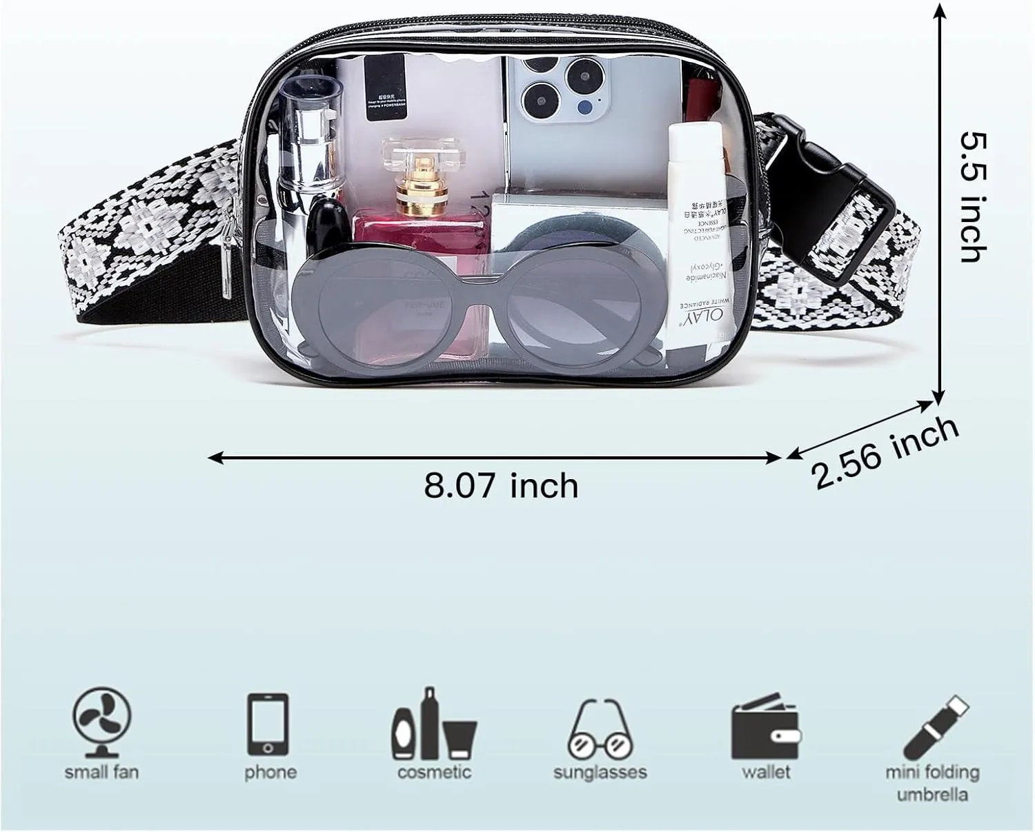 Cnoles Belt Bag for Women Fashion Waist Bag Vegan Leather Fanny Pack Crossbody Bags for Women With Adjustable Straps