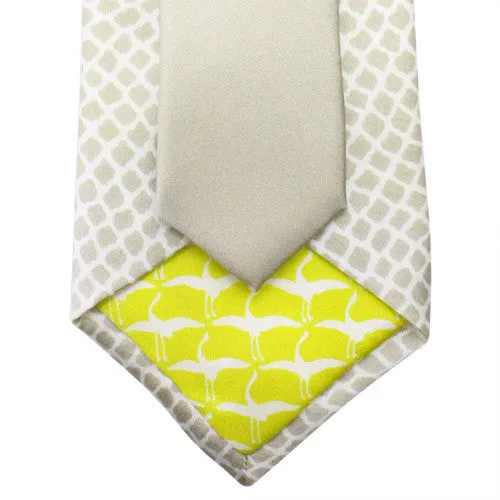 Crane Beige＆Yellow - Sarakichi Necktie