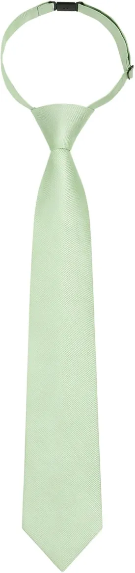 Enlision Boys Ties Solid Color Pre-Tied Kids Necktie for Age 8-12 Adjustable Woven Formal Kids Tie Wedding School Graduation
