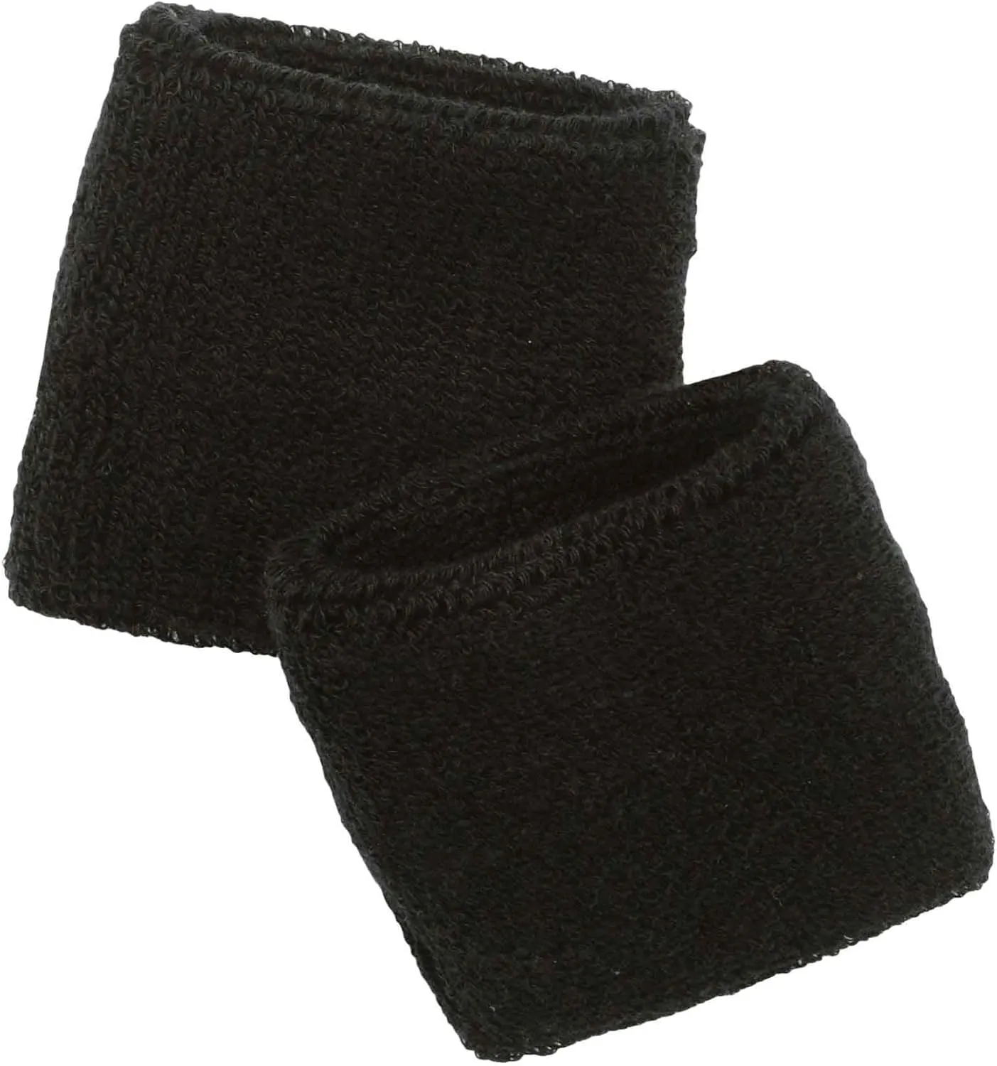 Ergodyne unisex adult Wrist Terry Cloth Sweatband, Black, Pair US
