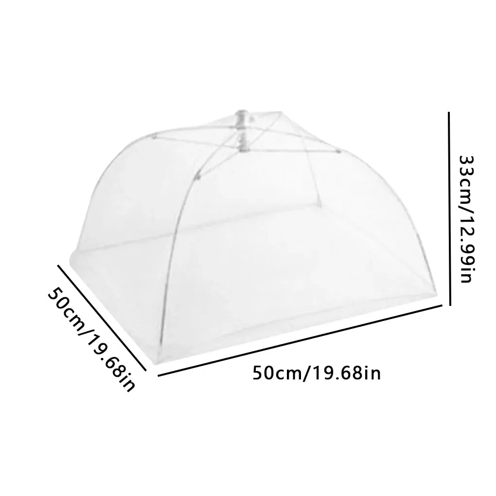 Folding Food Mesh Cover Tent Home Dining Table Kitchen Counter Meal Vegetable Fruit Umbrella Breathable Insect-proof Food Cover