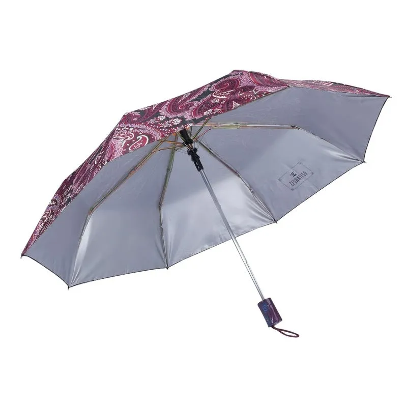 Folding Umbrella - Waterproof, Auto Open | Compact Size | Magenta