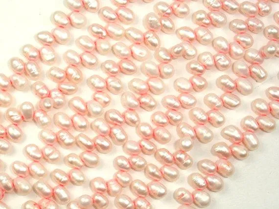 Fresh Water Pearl Beads, Light Pink, Top drilled, Dancing beads