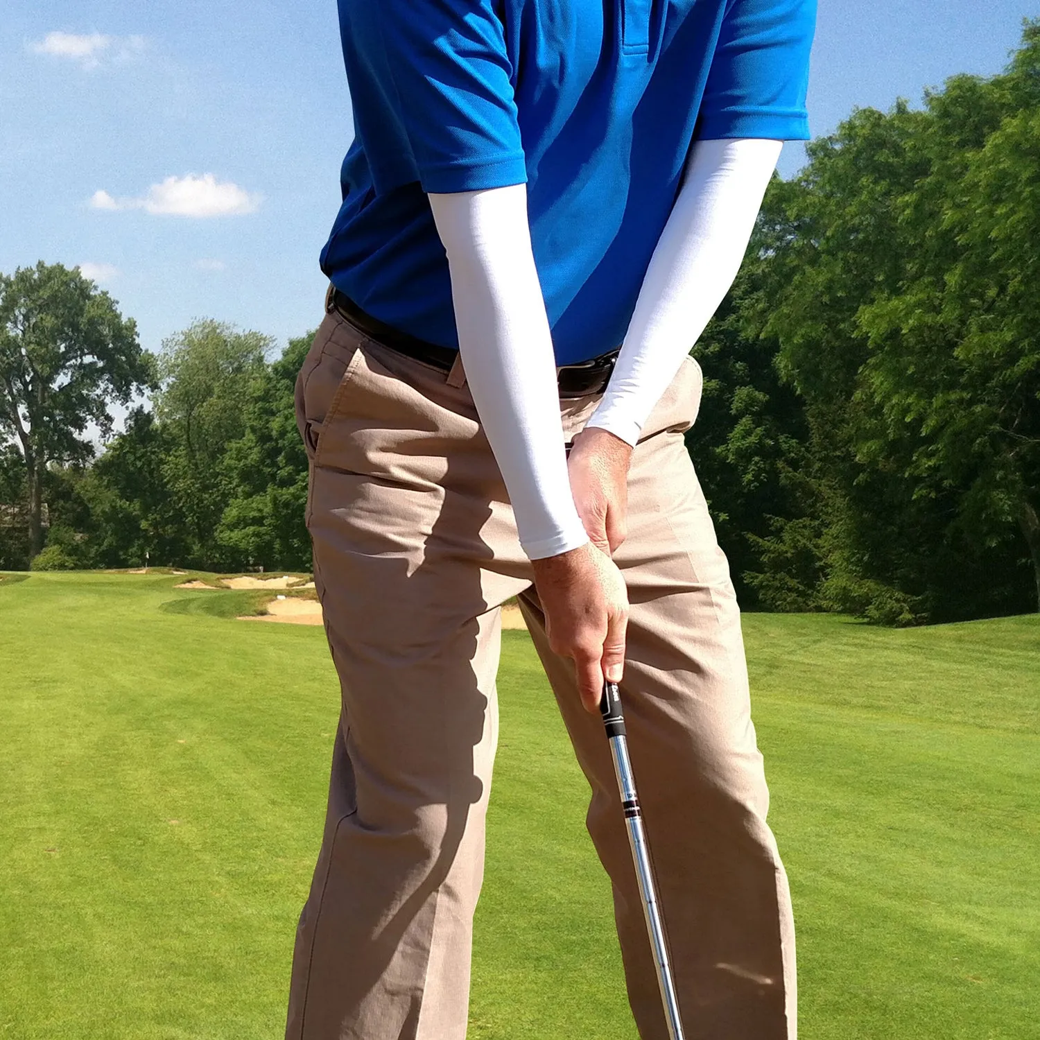 Green Camo Golf Sleeves for Arms