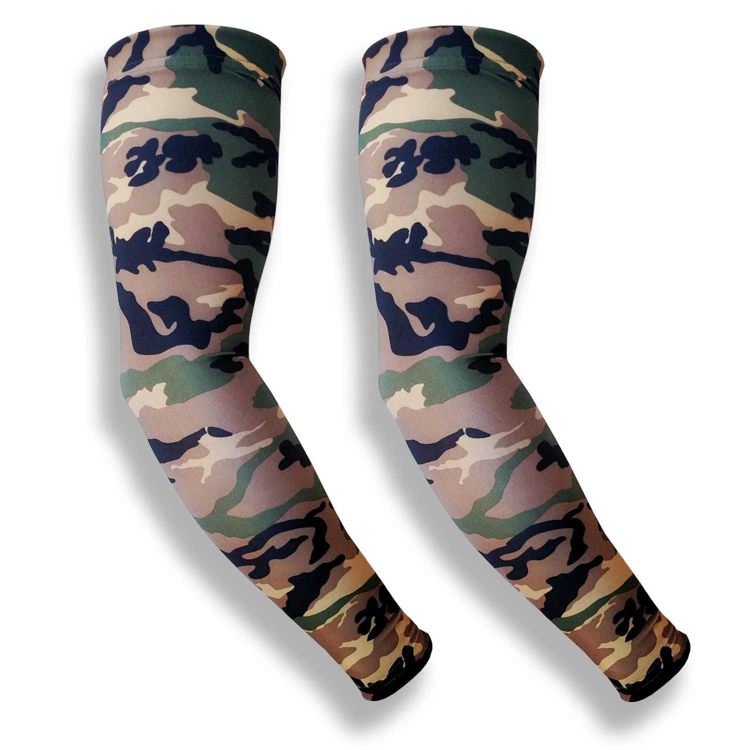 Green Camo Golf Sleeves for Arms