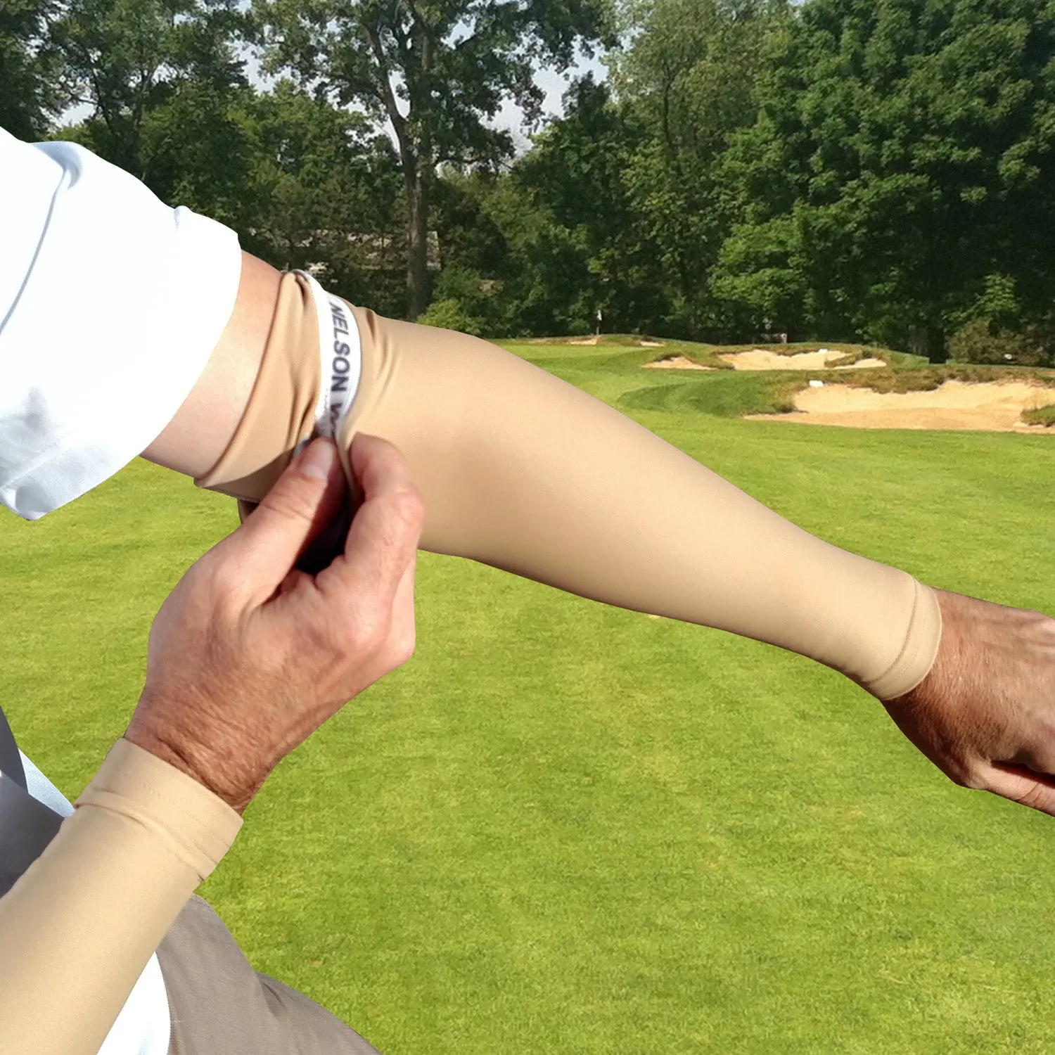 Green Camo Golf Sleeves for Arms