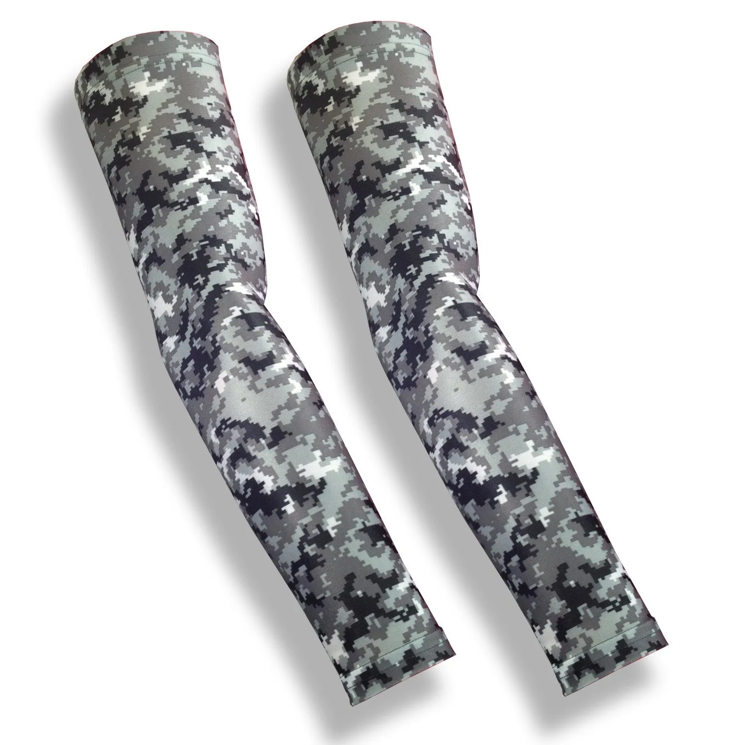 Grey Digital Camo Full Arm Golf Sleeves