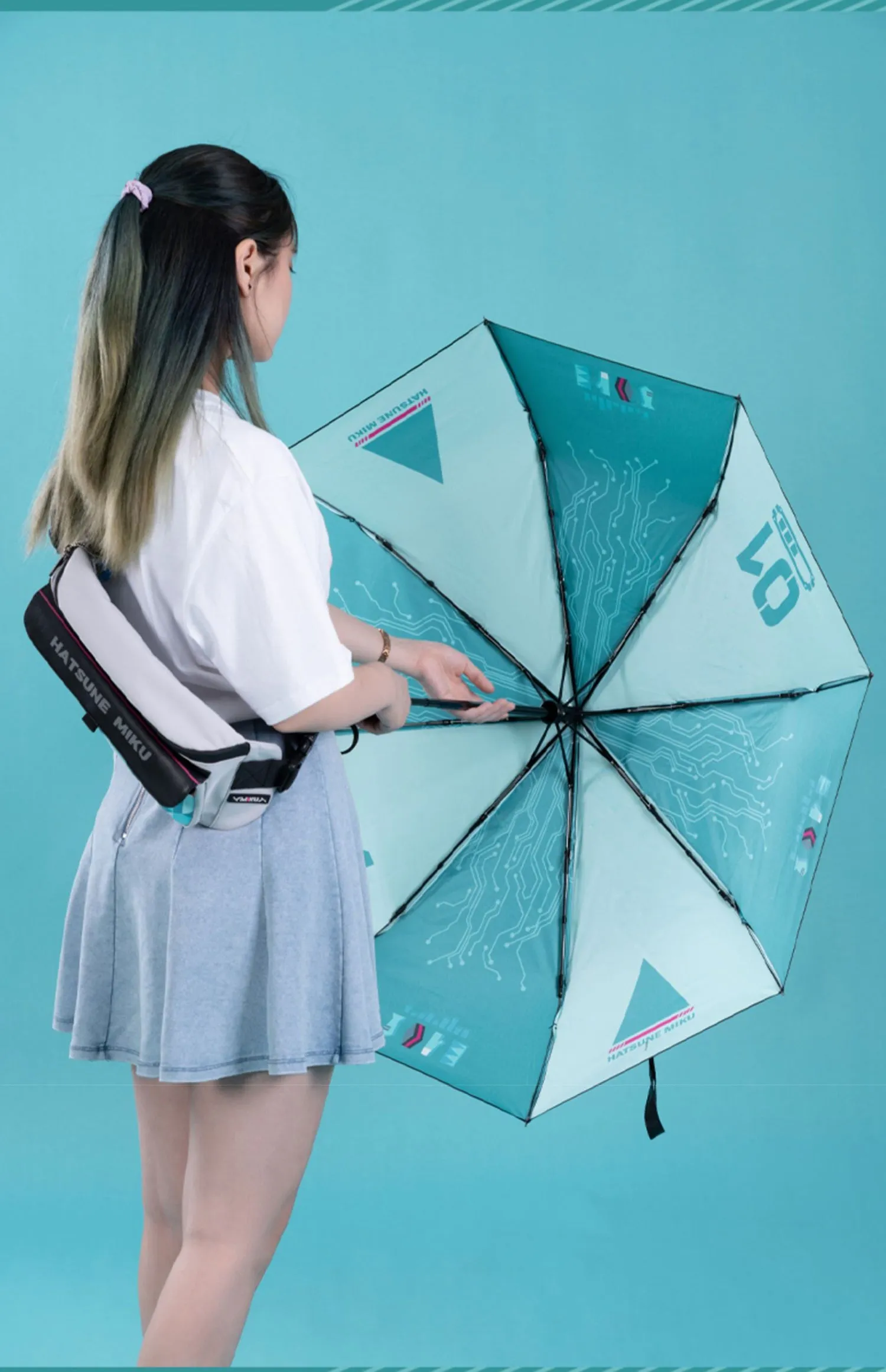 Hatsune Miku - Hatsune Miku Automatic Folding Umbrella Moeyu