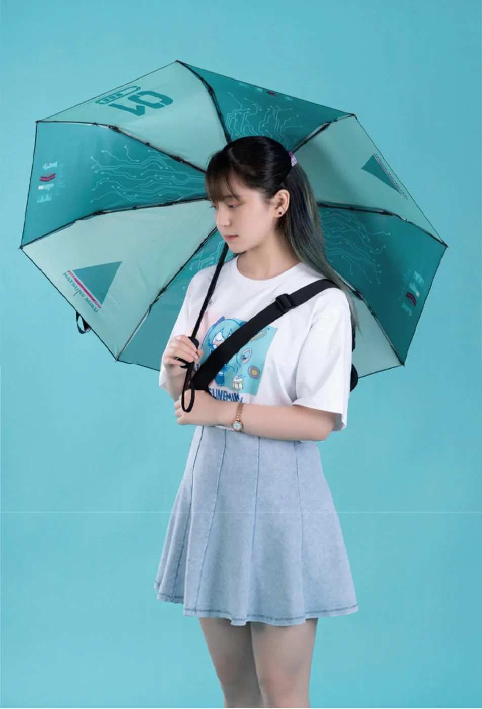 Hatsune Miku - Hatsune Miku Automatic Folding Umbrella Moeyu