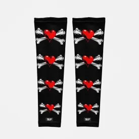 Heart Crossbones UV Arm Sleeves (pair)