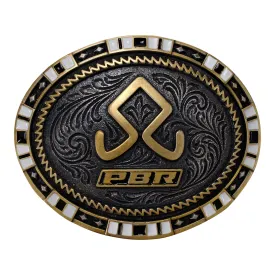 JJ X PBR Gold & Silver PBR Oval Buckle