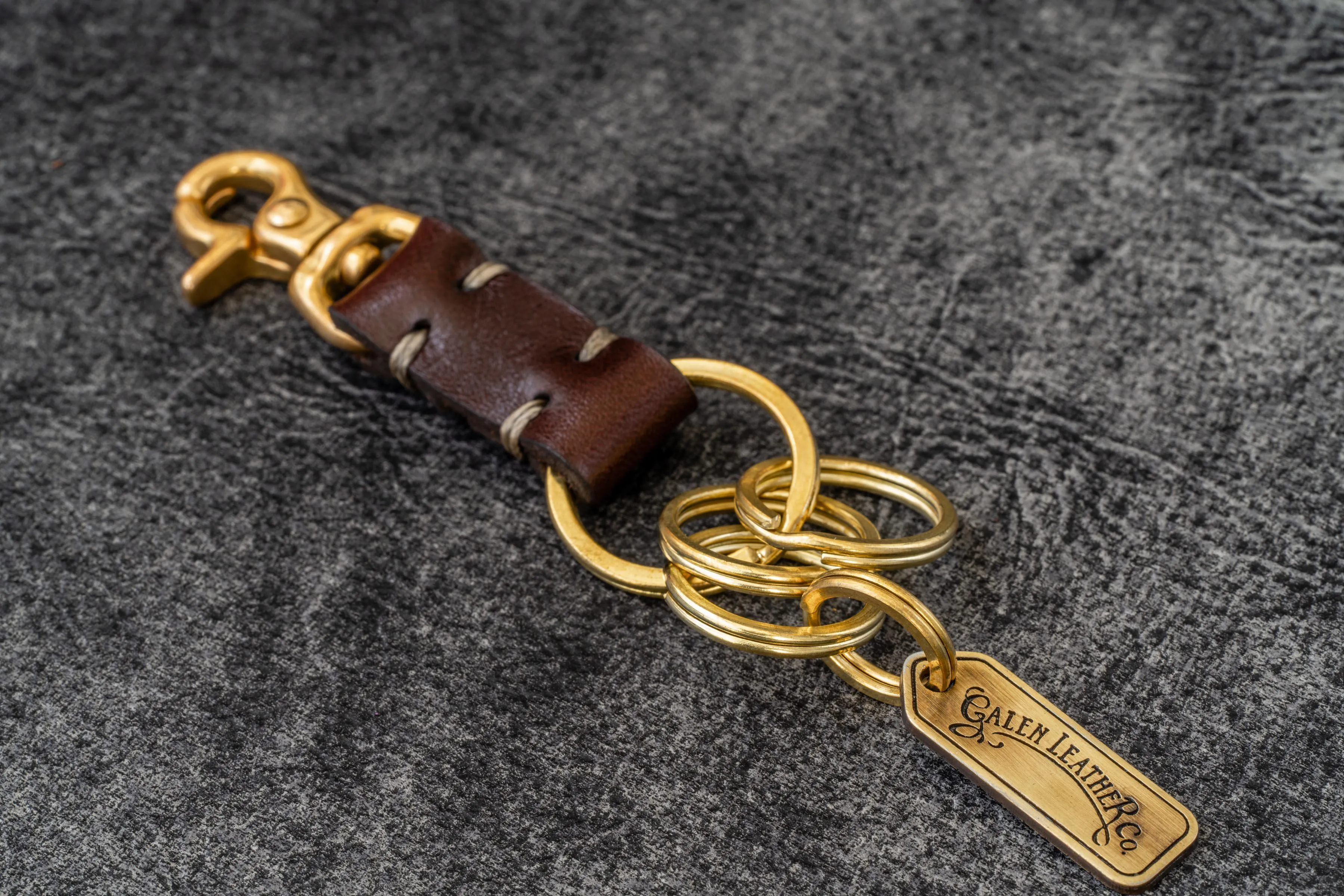 Leather Key Ring - New York