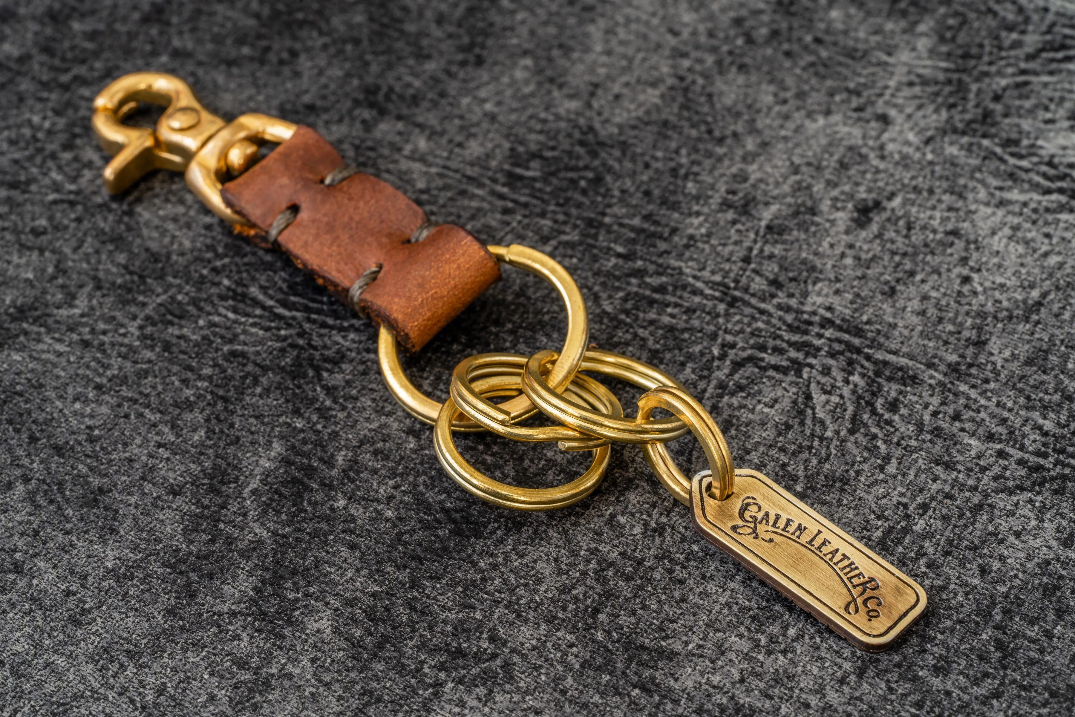 Leather Key Ring - New York