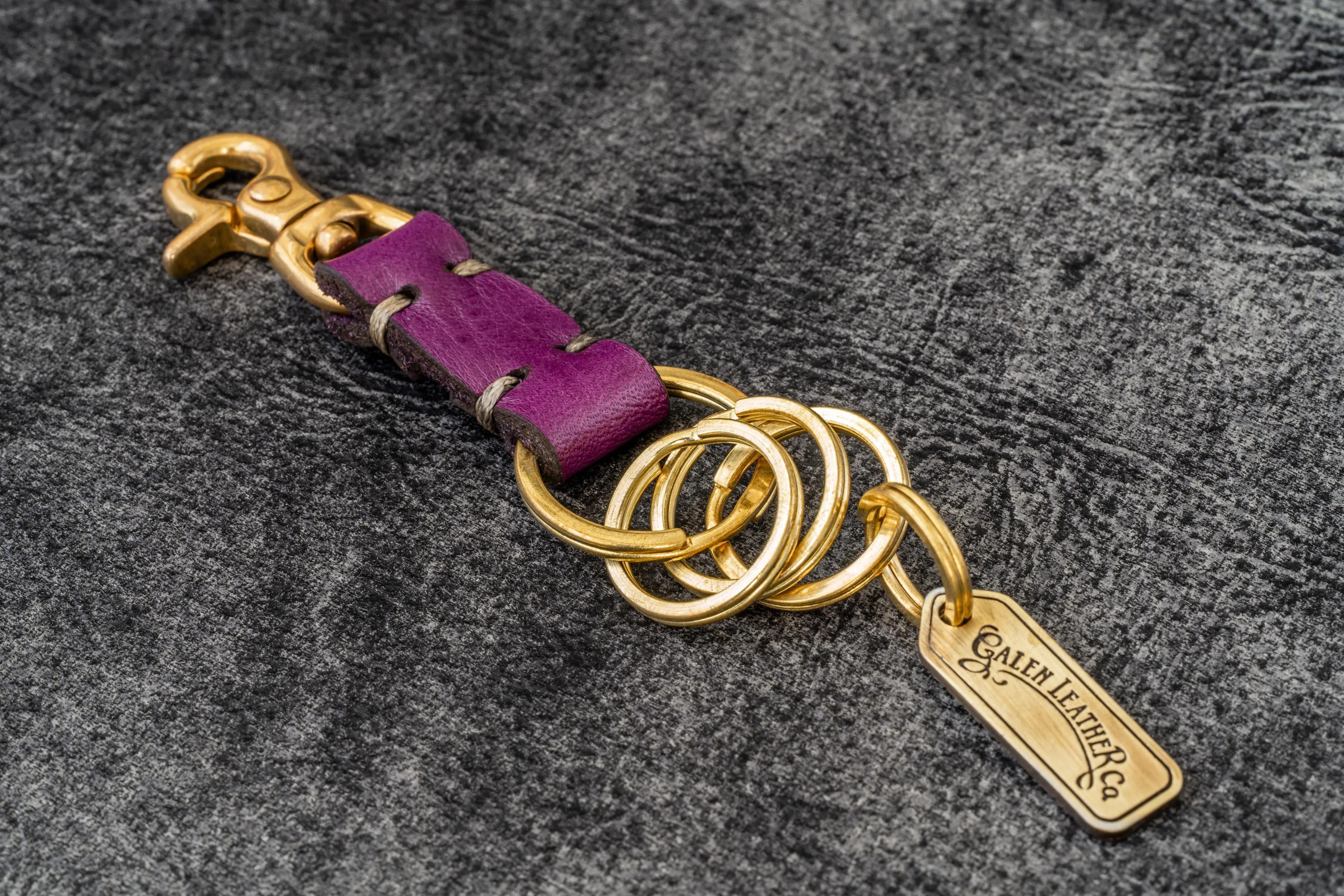 Leather Key Ring - New York