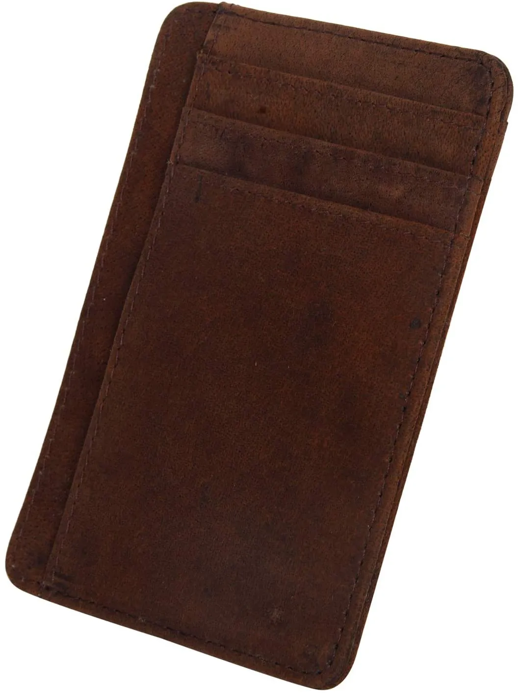 Leather Wallets for Men Minimalist Design Card Holder RFID Blocking Smart Wallet