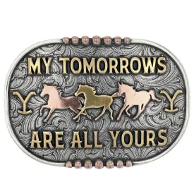 Montana Silversmiths My Tomorrows Yellowstone Attitude Buckle