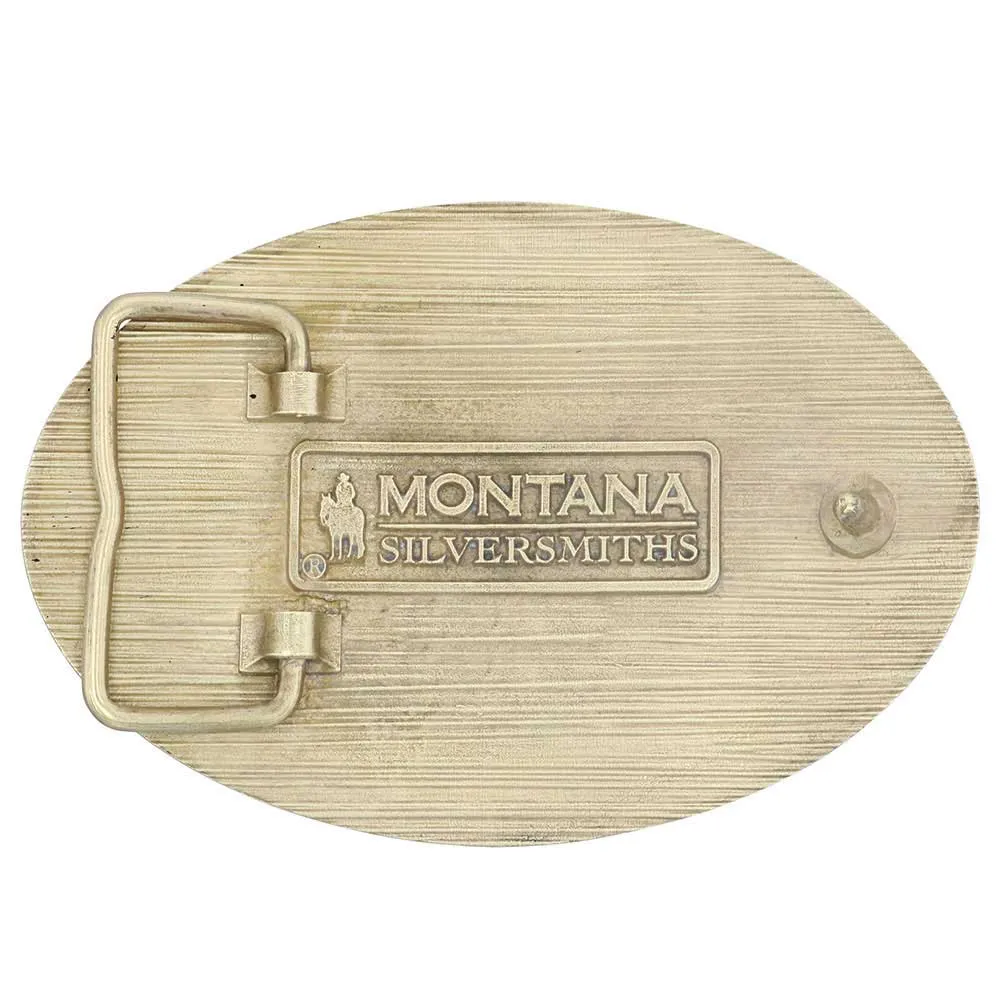 Montana Silversmiths Soaring Eagle Arms Attitude Belt Buckle