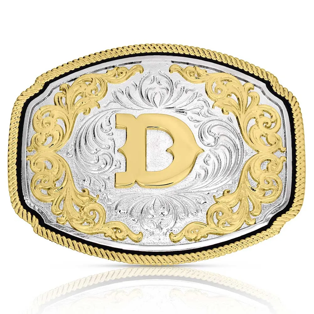 Montana Silversmiths Western Initial D Buckle