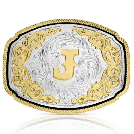 Montana Silversmiths Western Initial J Buckle