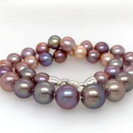 Natural Pink Semi Baroque Graduated Pearl Strand