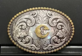NOCONA OVAL INITIAL BUCKLE C - ACC BUCKLE - 37072-C