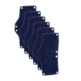 Occunomix 870 Navy Snap-On Hard Hat Sweatband, Terry Cloth