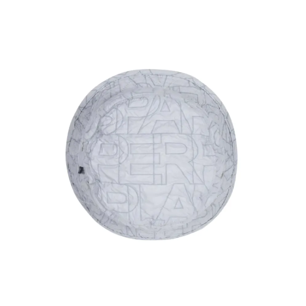 Paper Planes Logotype Crinkle Bucket Hat - Heather Grey