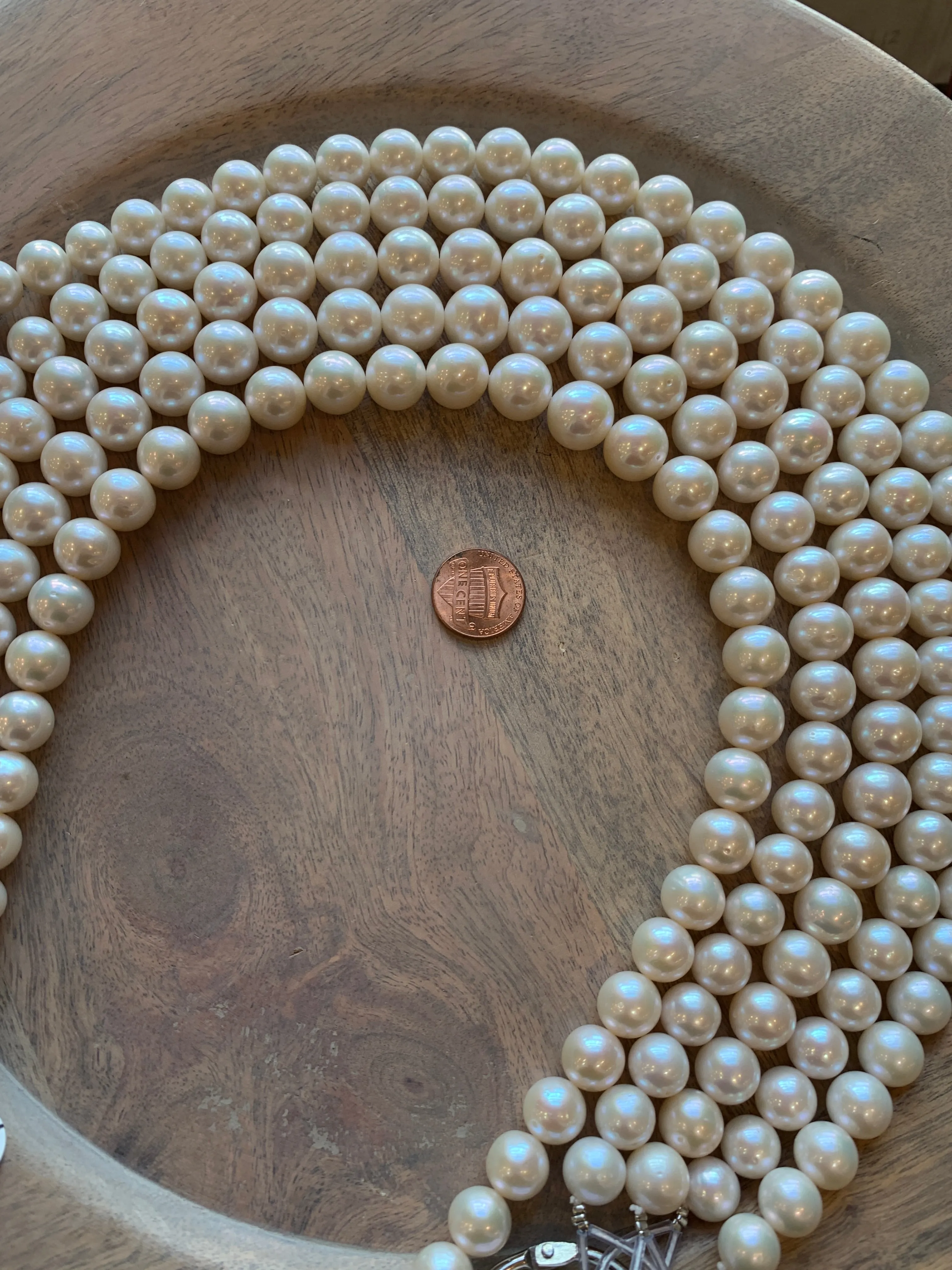 Pearls - Beautiful, Round, Natural White Pearls