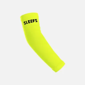 Safety Yellow One Size Fits All Arm Sleeve with Logo
