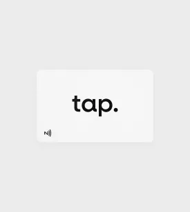 Tap NFC Business Card - Share Everything With A Tap - White