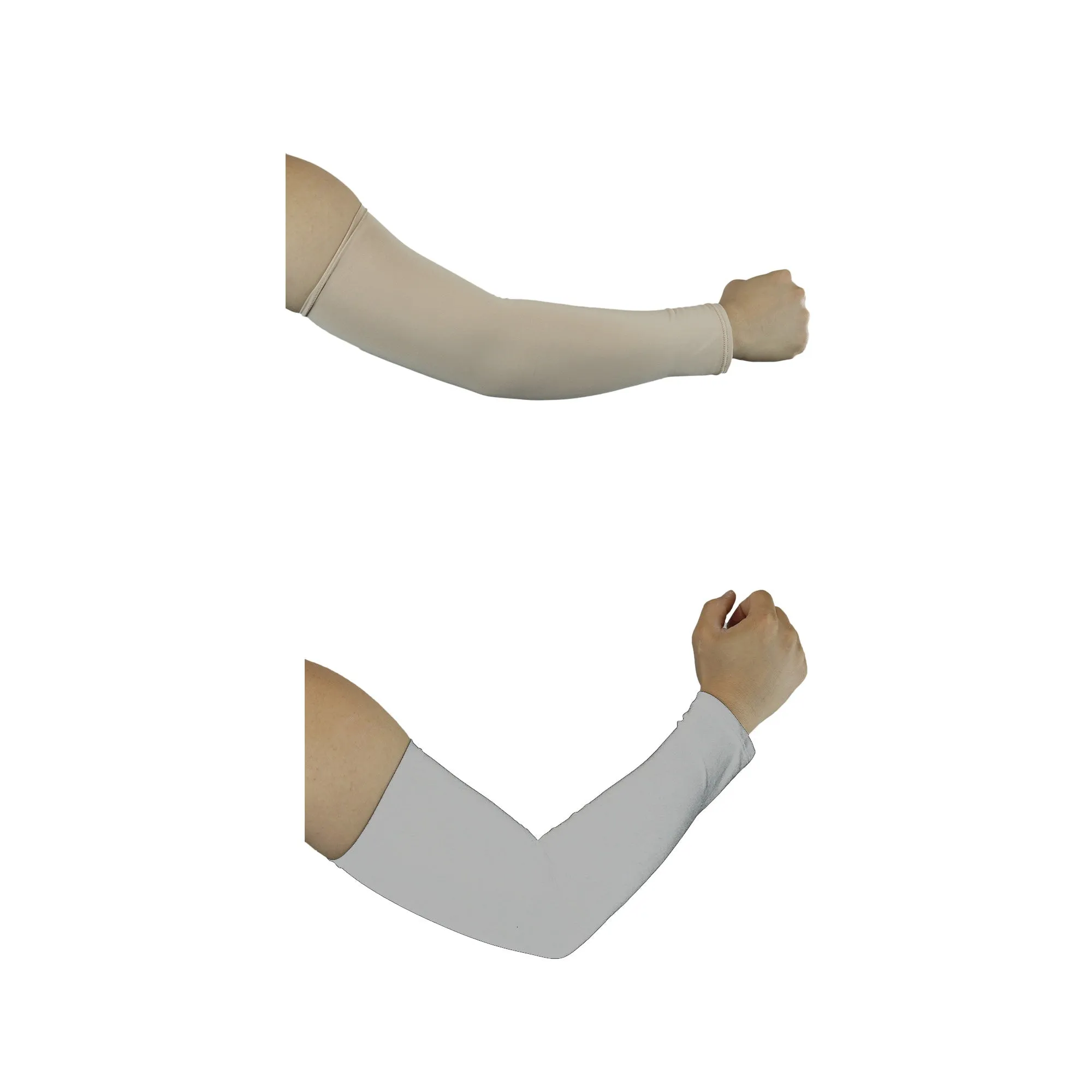The Elixir Arm Sleeves UV Sun Protective Arm Compression Cover Warmer Cooler 3P (Beige/Blue/Pink)