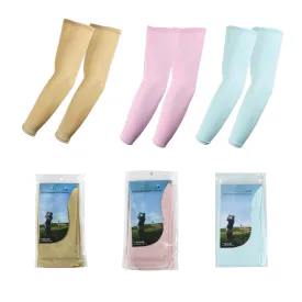 The Elixir Arm Sleeves UV Sun Protective Arm Compression Cover Warmer Cooler 3P (Beige/Blue/Pink)