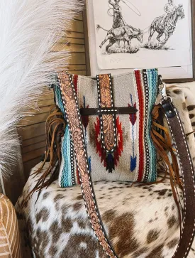 The Mini Ranch Girl Saddle Blanket Purse (Arrows-mini)