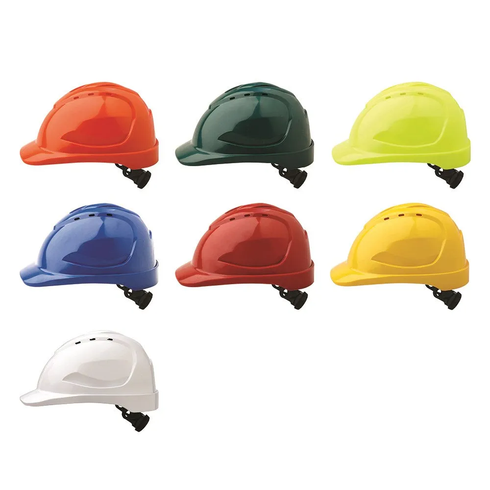 V9 Vented Hard Hat Ratchet Style 6 point Harness